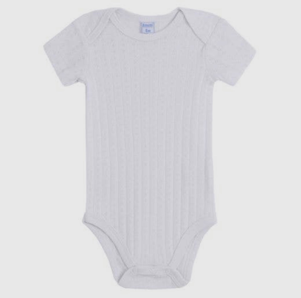 2-pk kortarmet body - Blå og hvit